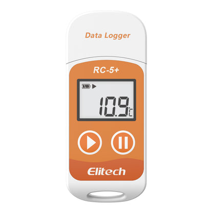 Elitech RC-5+ USB Temperatur Datenlogger mit zertifizierter Kalibrierung -30℃ ~ 70℃