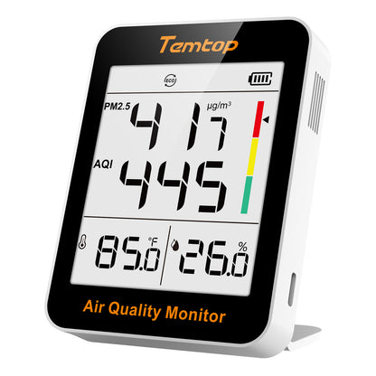 Temtop S1-up Innen Luftqualität Messgerät, Temperatur und Luftfeuchtigkeit, AQI PM2.5-Monitor