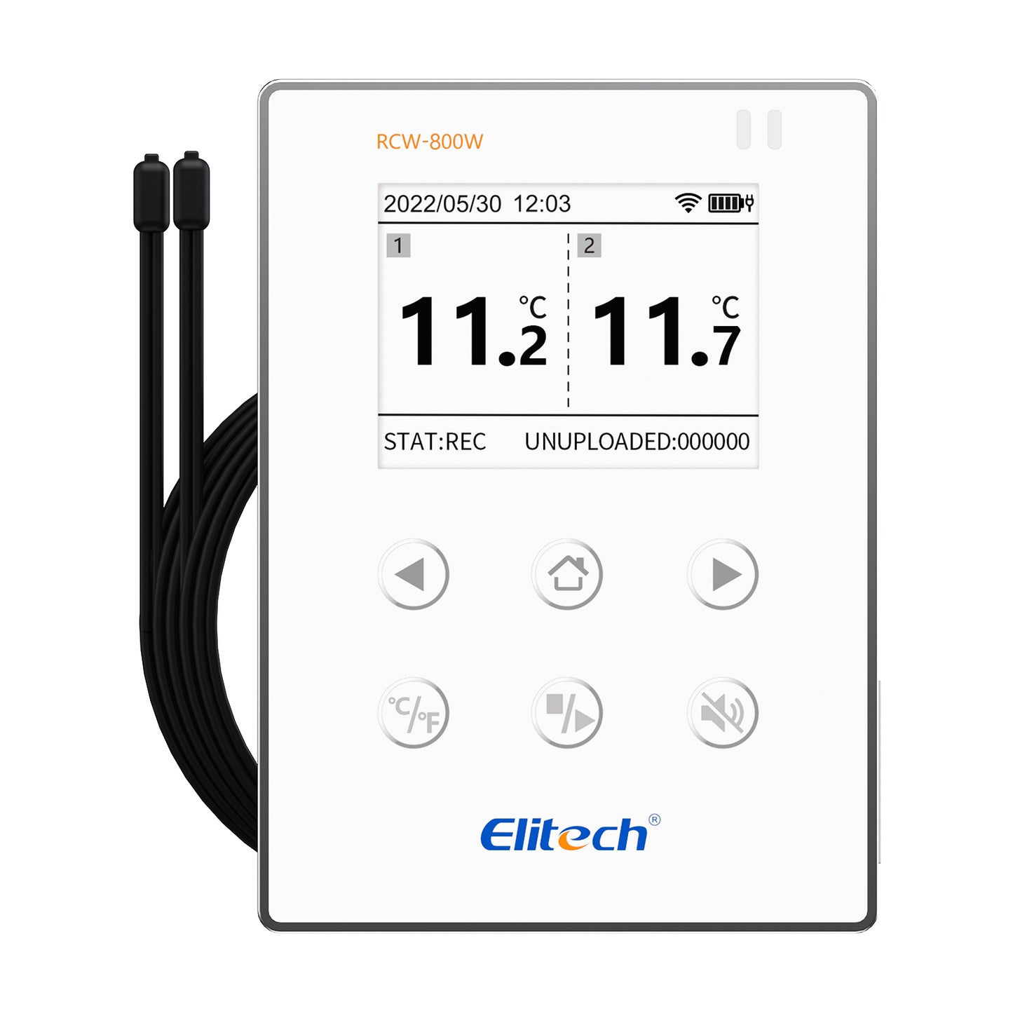 Elitech RCW-800W-TDE Drahtloser Temperatur Datenlogger, WIFI-Ferntemperatur Rekorder für Kühlschrank