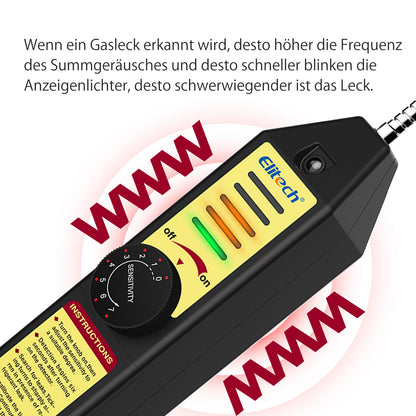 Elitech WJL-6000SUV Kältemittel-Leckdetektor mit UV-LED Corona-Sensor AC-Halogengas-Leckerkennung