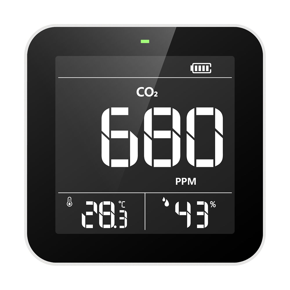 Temtop C10 CO2-Monitor Luftqualitätsmonitor, Innenraum-Kohlendioxid-Detektor, Tester für CO2, Temperatur und Luftfeuchtigkeit