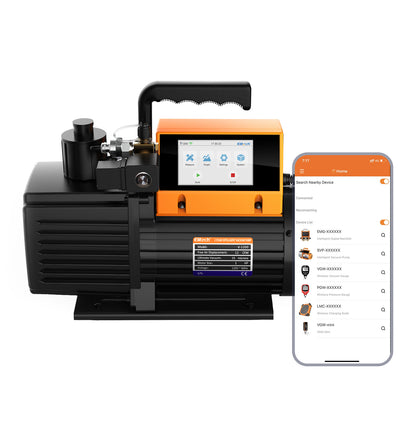 Elitech V1200 220V Intelligente 2-Stufen-Vakuumpumpe 12CFM, 5L/S, APP-Steuerung, Datenprotokollierung, intelligente Steuerung